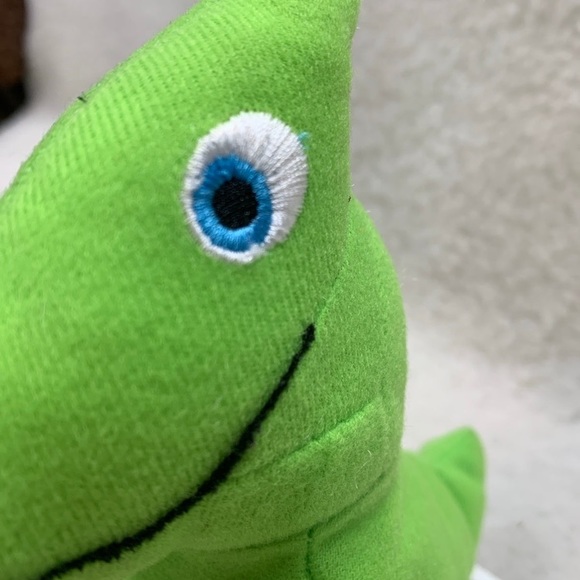 The Dinosaur Train 7" Tiny Pteranodon sewn on blue eyes green plush - Picture 7 of 8